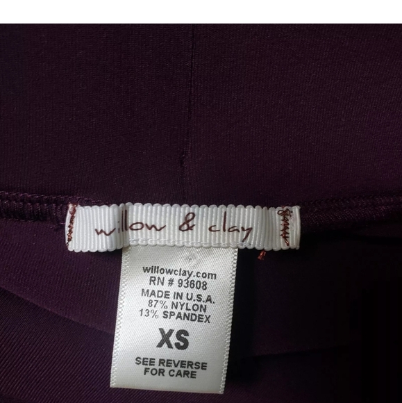 Willow & Clay Women's Leggings Sz XS - Picture 3 of 3